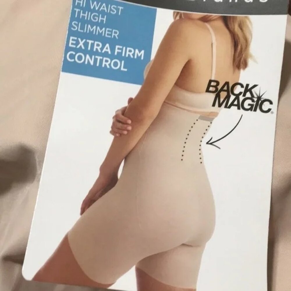 SlimShaper Miracle Brands Women's Tailored Back Magic High-Waist Thigh Slimmer - Picture 2 of 3
